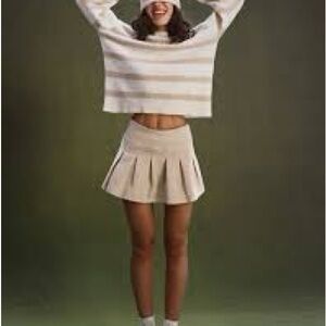 American Eagle Pleated High Rise, Super Stretch Skirt